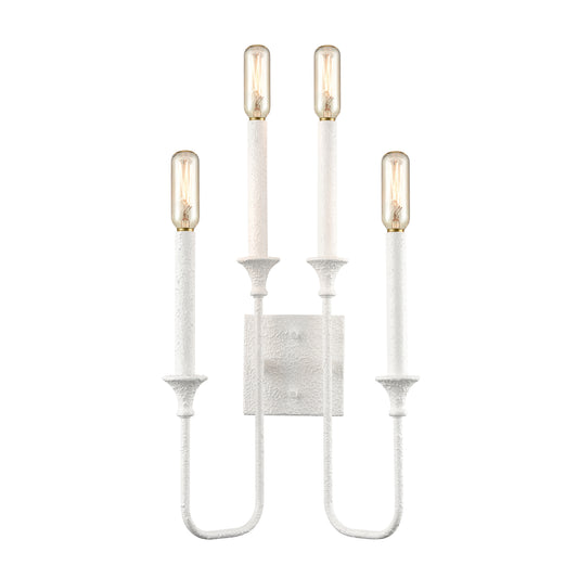 Edward 33'' High 2-Light Sconce - Matte White