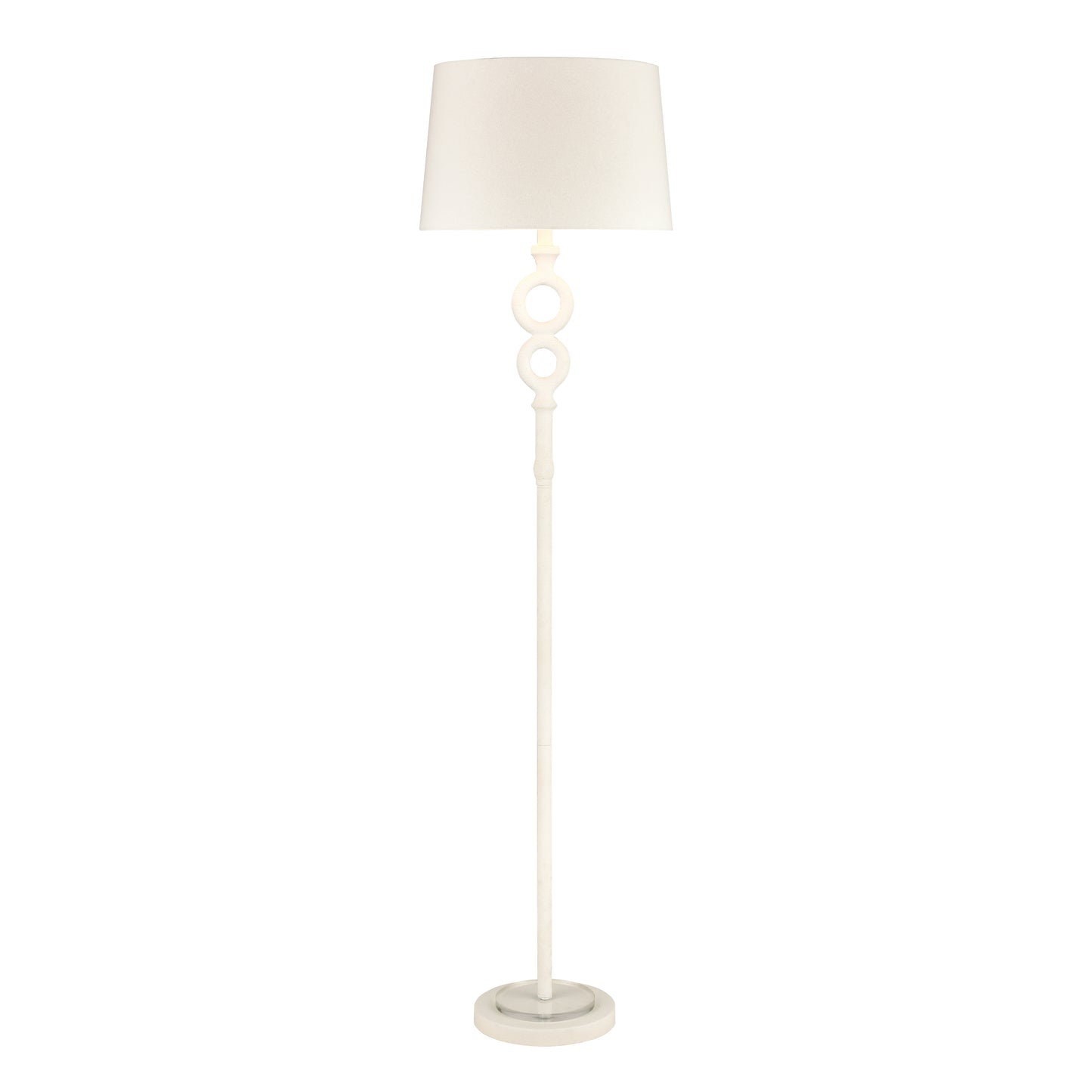 Hammered Home 67'' High 1-Light Floor Lamp - Matte White