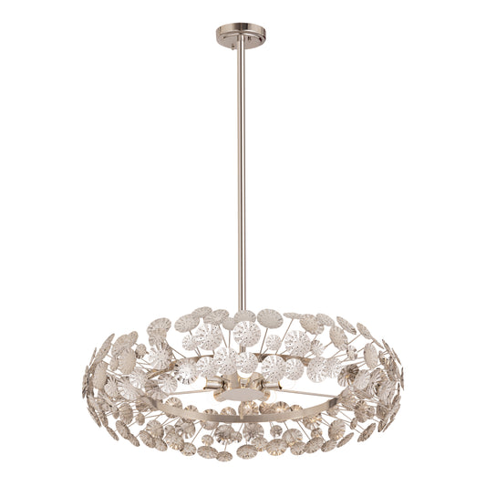 Camora 37'' Wide 5-Light Chandelier - Nickel