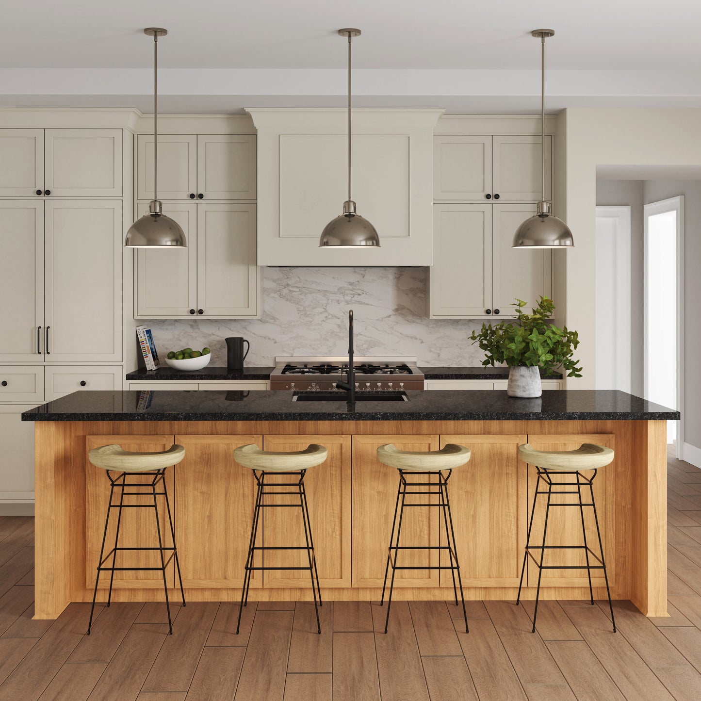 Zayne 12'' Wide 1-Light Pendant - Brushed Nickel