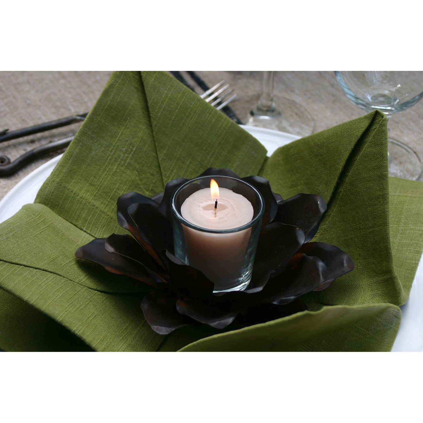 Hand-formed Flower - Set of 4