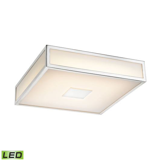 Hampstead 9'' Wide 1-Light Flush Mount - Chrome