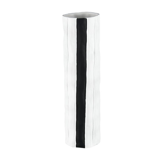 Clark Vase - Striped Black