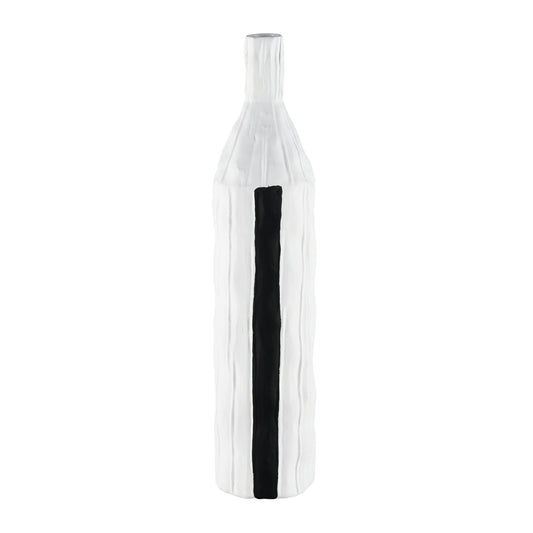 Carter Vase - Striped Black