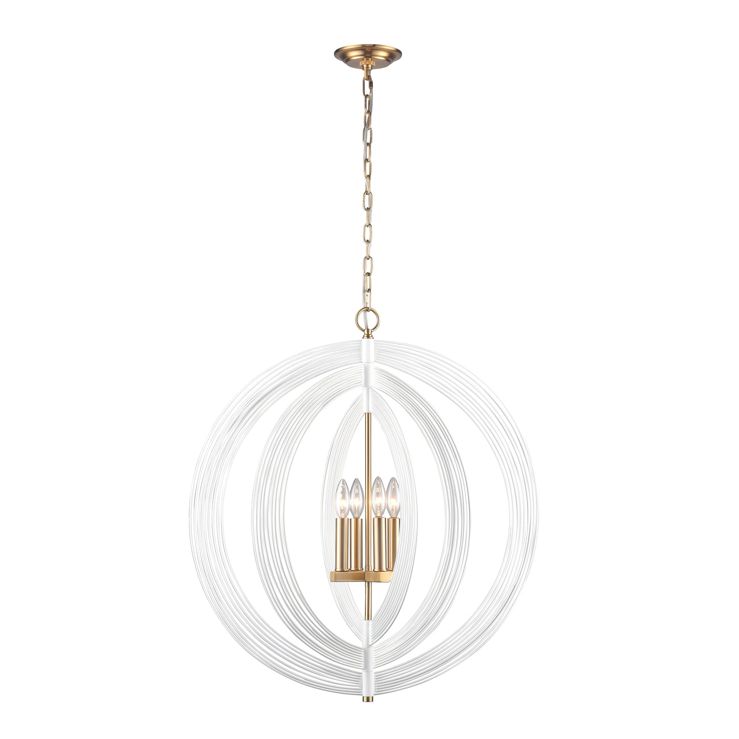 Orme 27'' Wide 4-Light Chandelier - White