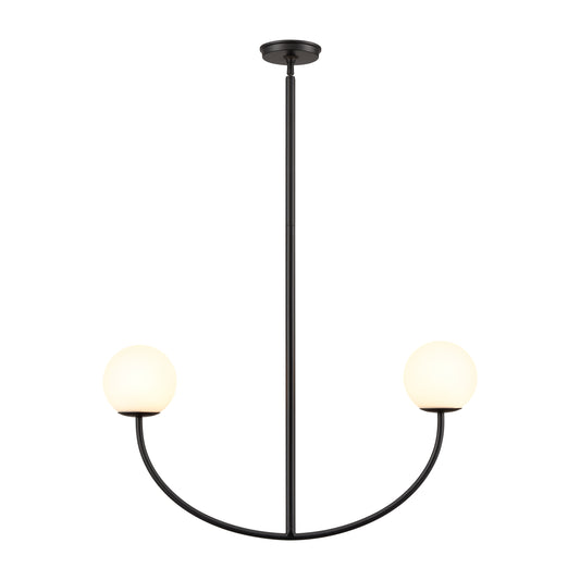 Doby 30'' Wide 2-Light Pendant - Matte Black