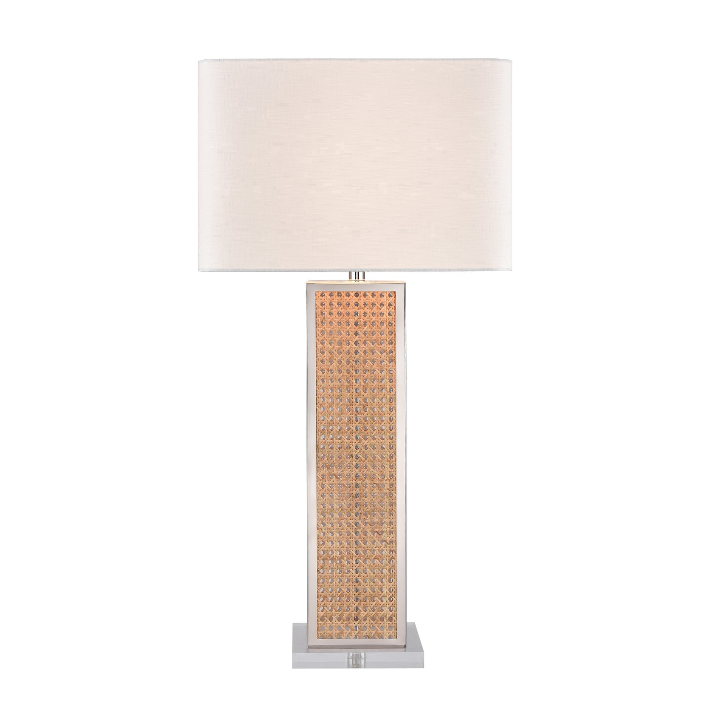 Webb 36'' High 1-Light Table Lamp - Natural with Polished Nickel