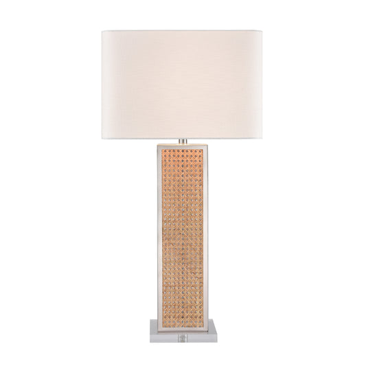 Webb 36'' High 1-Light Table Lamp - Natural with Polished Nickel - Includes LED Bulb