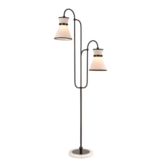 Emsworth 63'' High 2-Light Floor Lamp - Matte Black