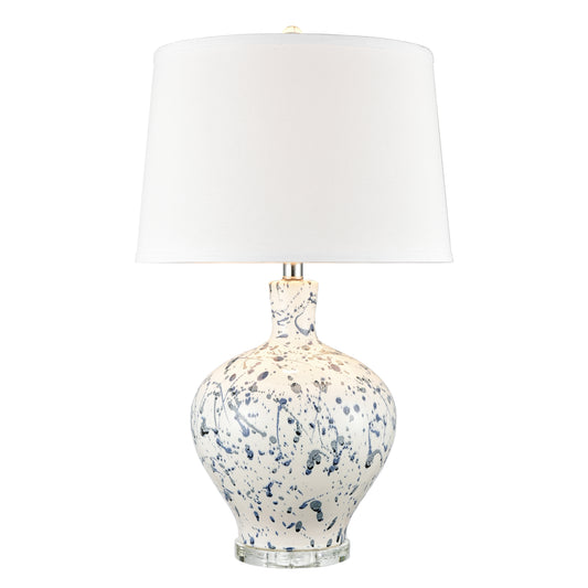 Rueben Crescent 27'' High 1-Light Table Lamp - Blue
