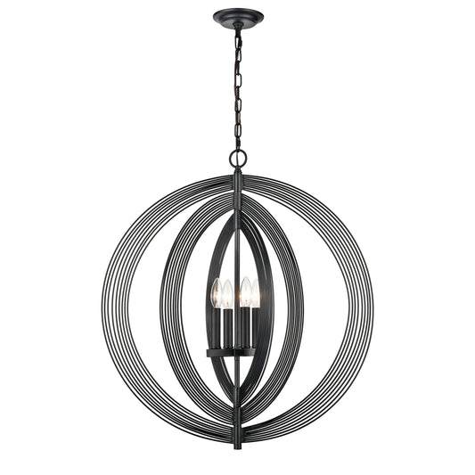 Orme 27'' Wide 4-Light Chandelier - Black