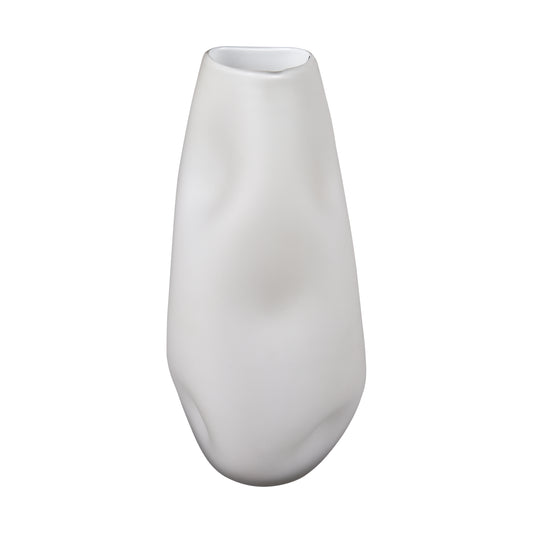 Dent Vase - Small White