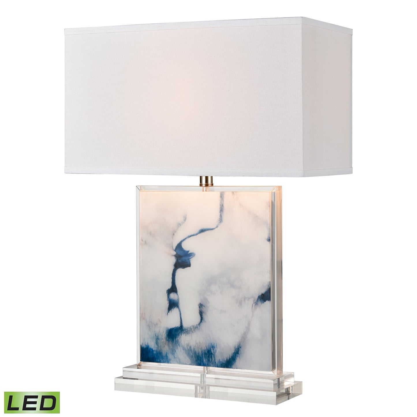 Belhaven 28'' High 1-Light Table Lamp - Blue - Includes LED Bulb