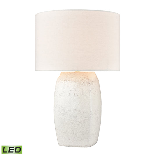 Abbeystead 23'' High 1-Light Table Lamp - White - Includes LED Bulb