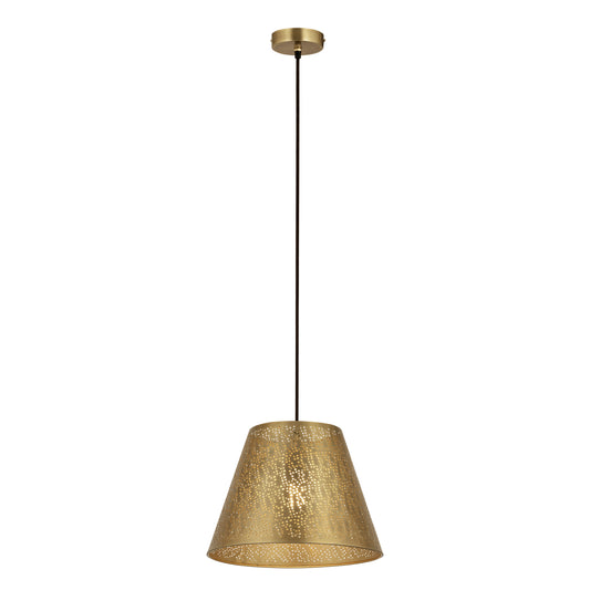 Hargen 15'' Wide 1-Light Pendant - Antique Brass