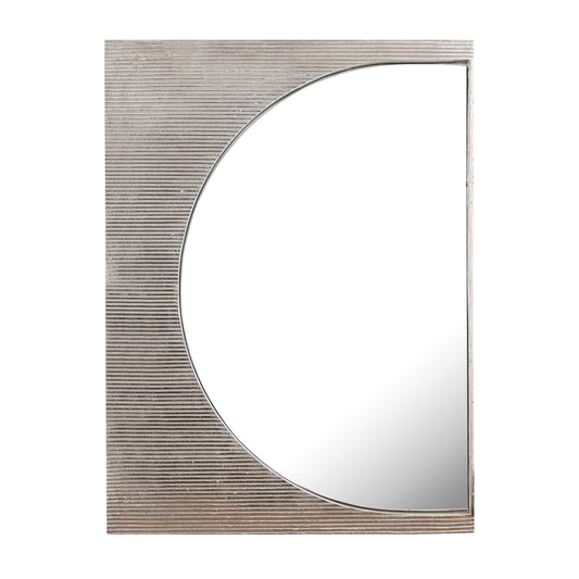 Flute Wall Mirror - Polished Nickel