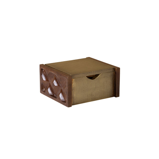 Dorsey Box - Small Aged Brass