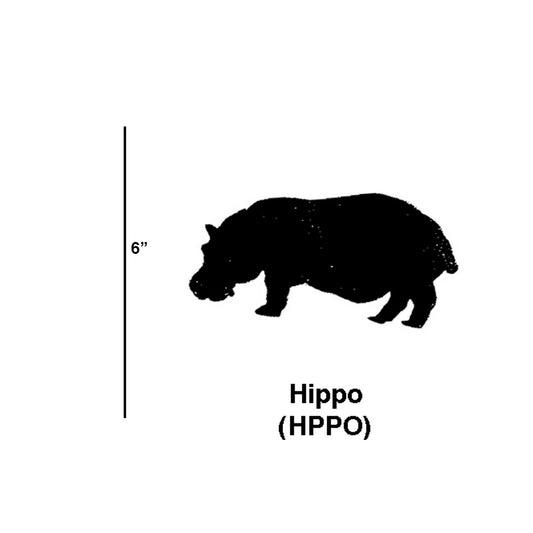 Hippo Cookie Cutter - Set of 6