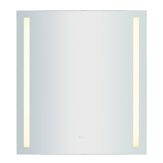 LED Wall Mirror with Bluetooth Speakers - 36x40