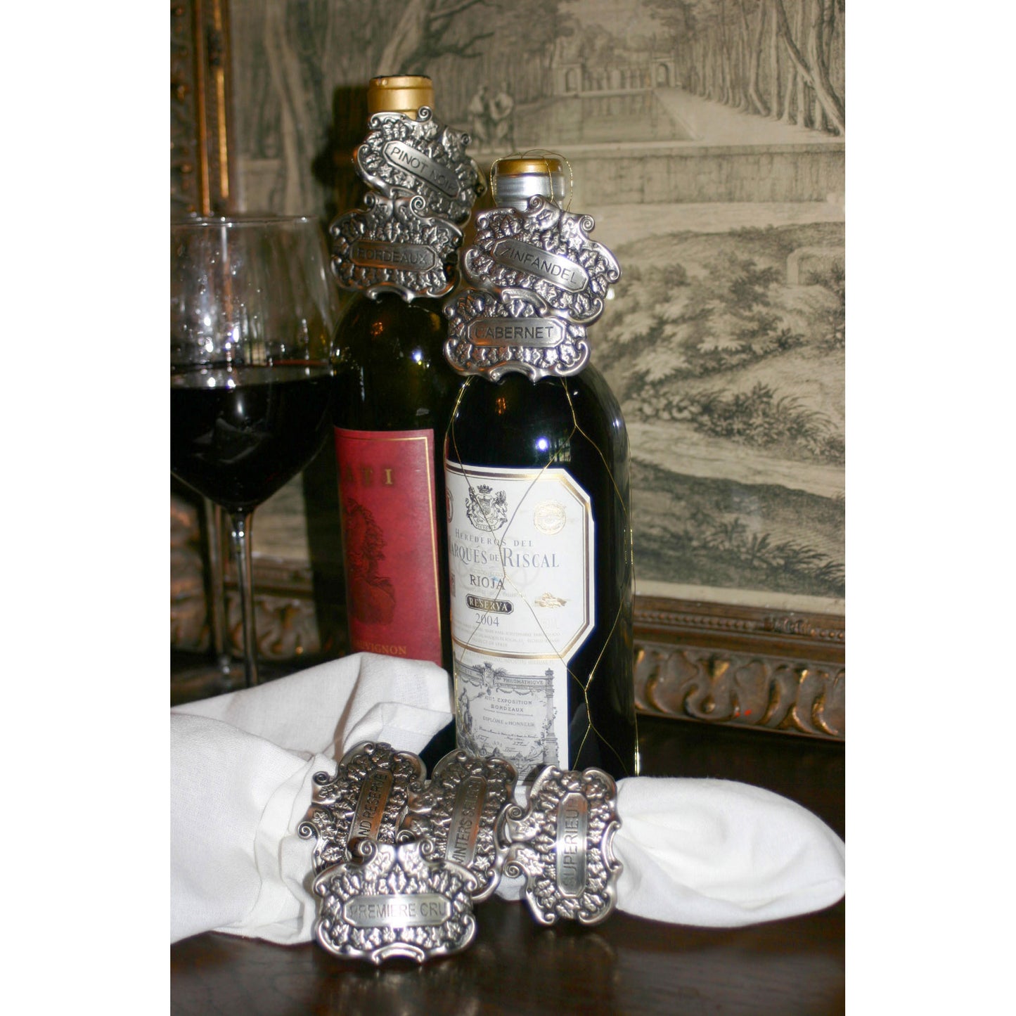 Estate Grade Napkin Ring - Set of 4 Pewter
