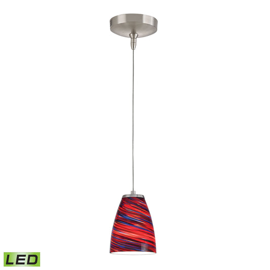 Low Voltage 5'' Wide 1-Light Mini Pendant - Brushed Nickel - Includes LED Bulb