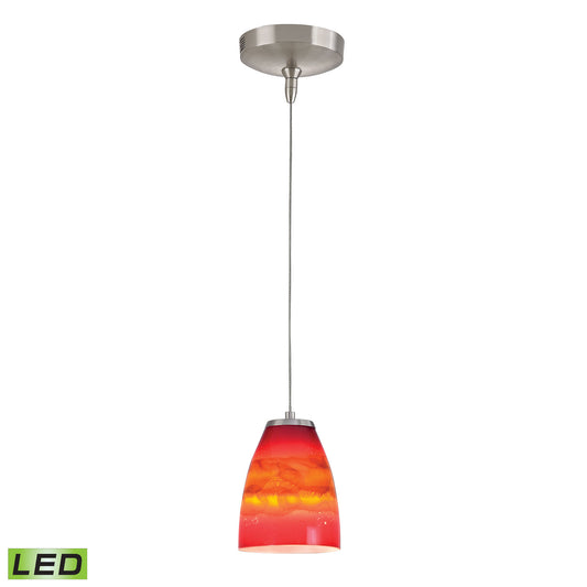 Low Voltage 5'' Wide 1-Light Mini Pendant - Brushed Nickel - Includes LED Bulb