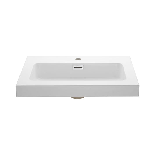 Resin Vanity Top - White 23.8 inch (60cm)