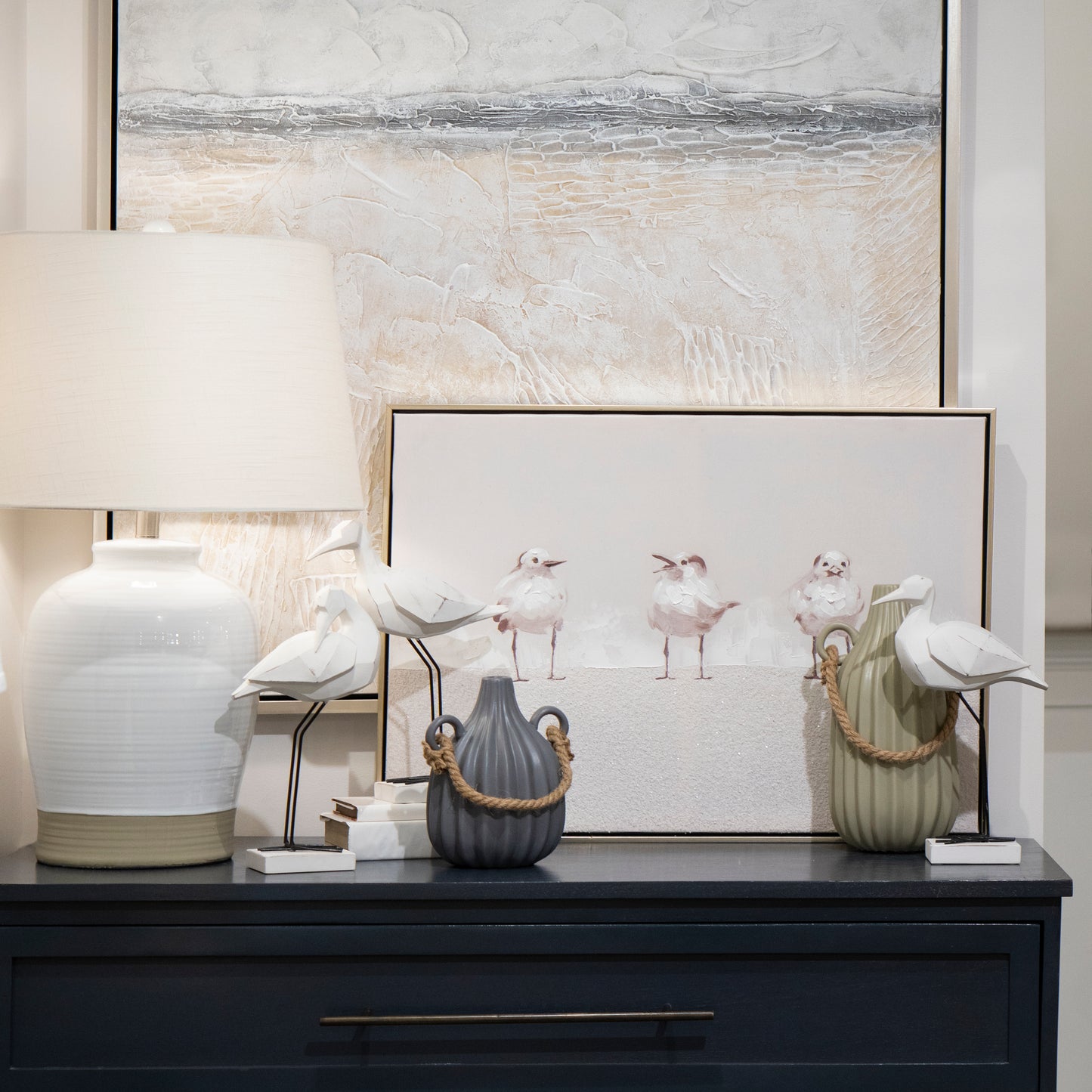 Three Gulls Framed Wall Art