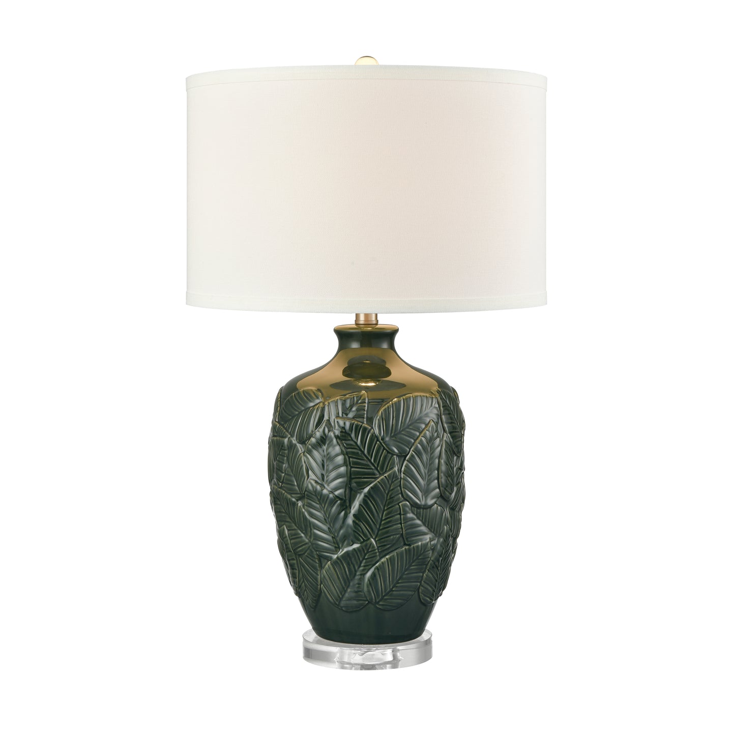 Goodell 27.5'' High 1-Light Table Lamp - Green Glaze - Includes LED Bulb