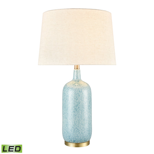 Port Isabel 28'' High 1-Light Table Lamp - Blue - Includes LED Bulb