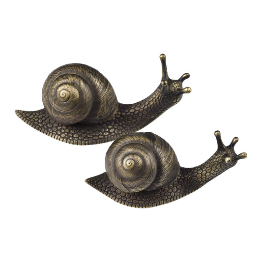 Snail Object - Set of 2 - Bronze