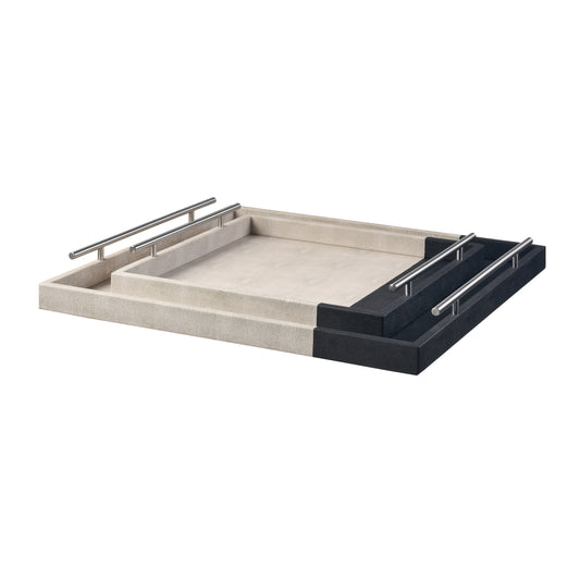 Dove Tray - Set of 2 Khaki