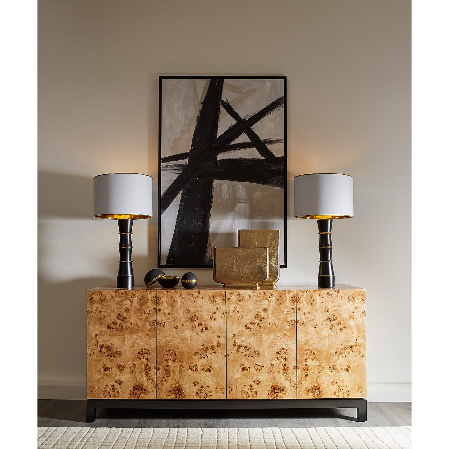 Bromo Credenza - Natural Burl