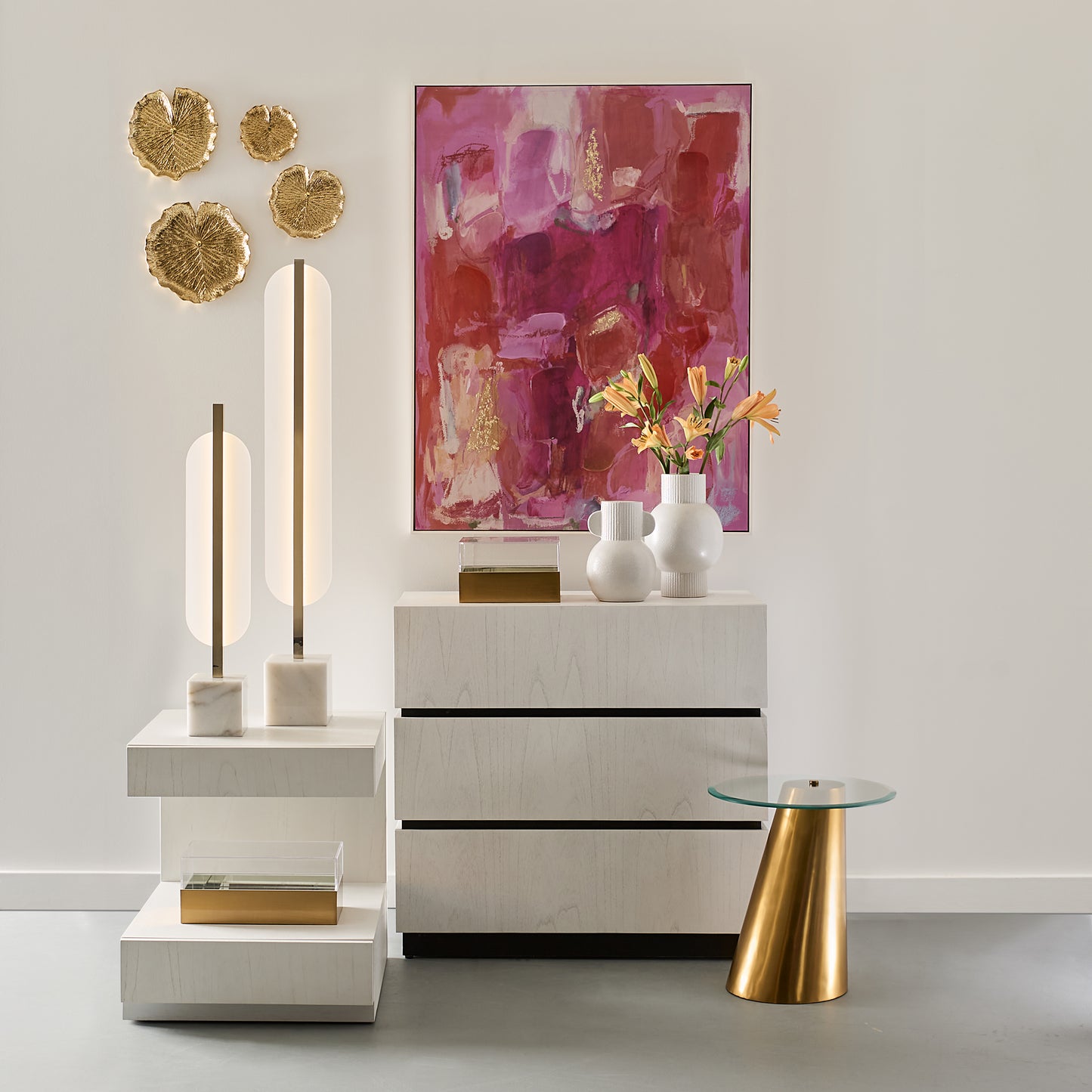 Checkmate Accent Table - White