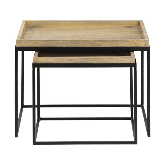 Akin Accent Table - Set of 2 Black