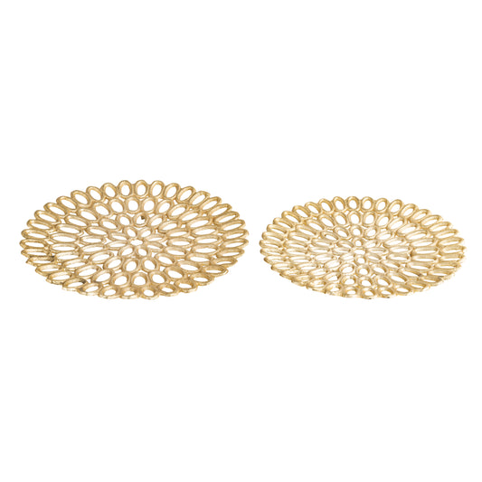 Regina Tray - Set of 2 Gold