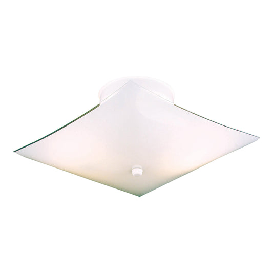 Veil 12'' Wide 2-Light Flush Mount - White