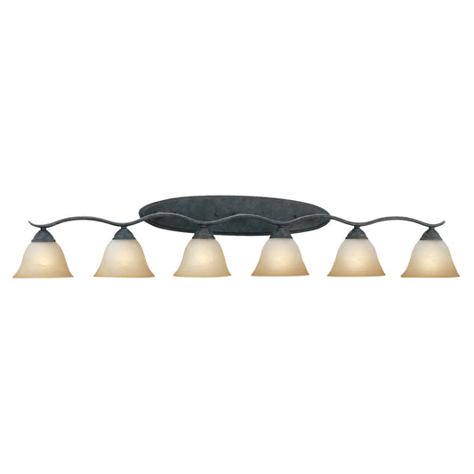 Prestige 54.5'' Wide 6-Light Vanity Light - Sable Bronze