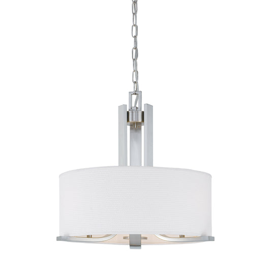 Pendenza 20'' Wide 3-Light Chandelier - Brushed Nickel