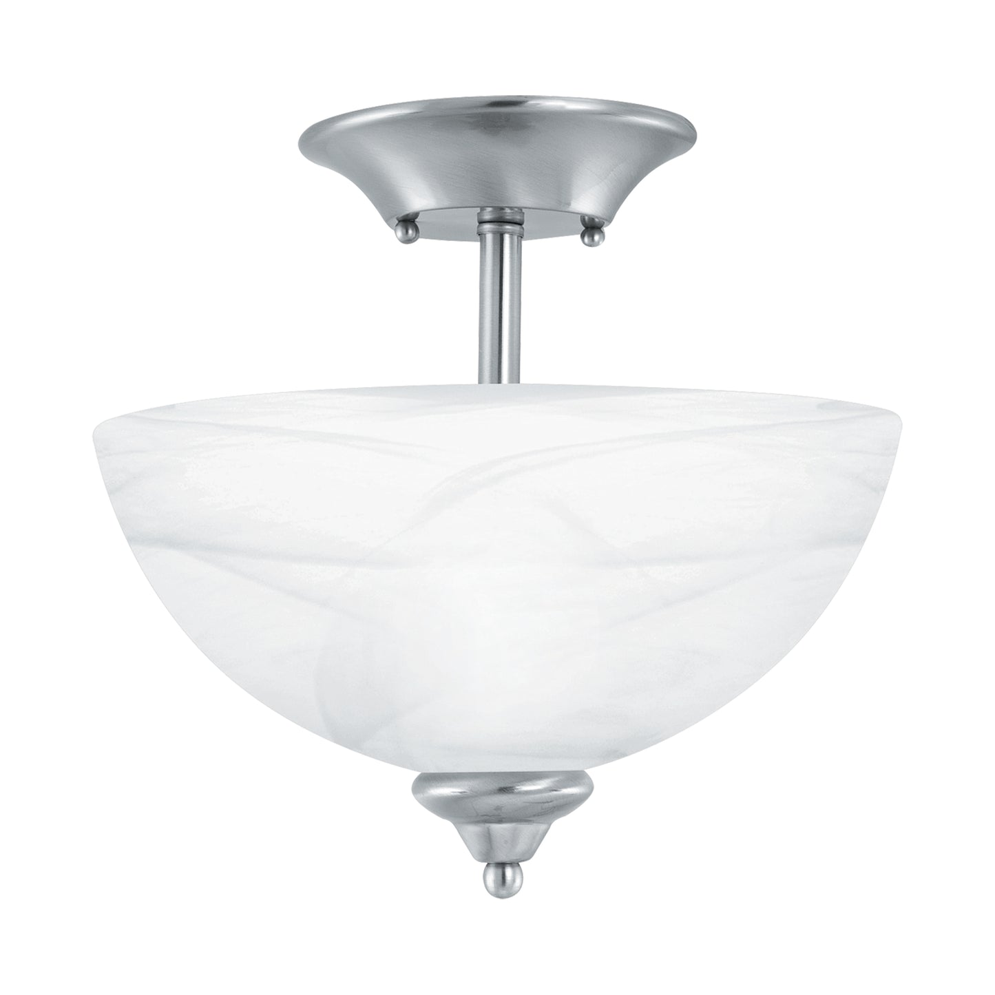 Tahoe 11.75'' Wide 2-Light Flush Mount - Brushed Nickel