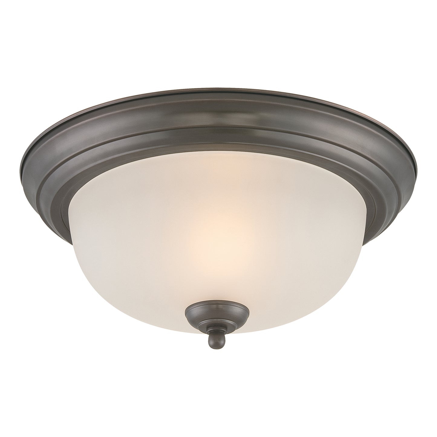Harmony 12'' Wide 1-Light Flush Mount - Painted Bronze
