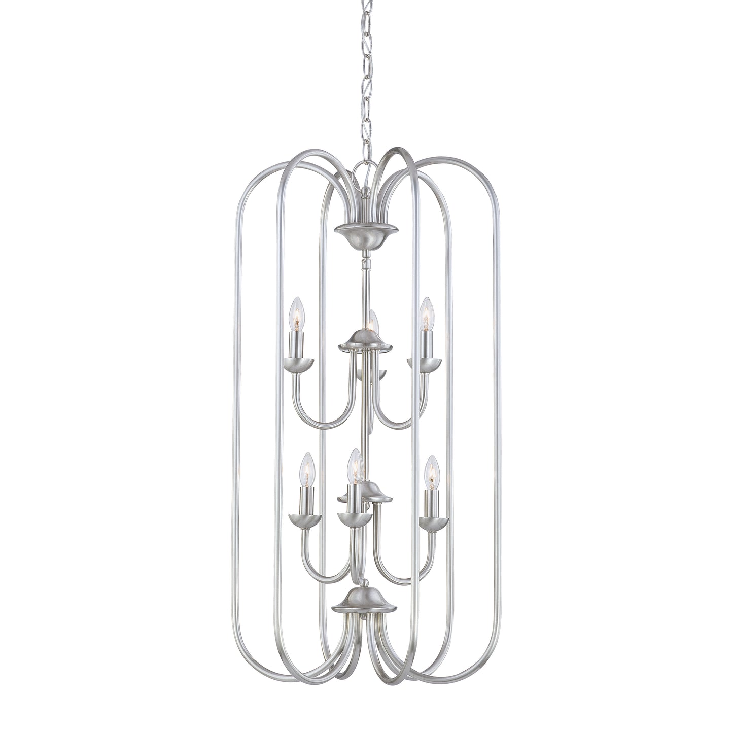 Bella 16.25'' Wide 6-Light Chandelier - Brushed Nickel