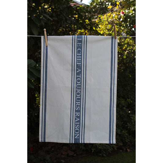 Le Chef Towel - Set of 4 Blue